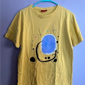 Joan Miro artist yellow t-shirt cotton medium